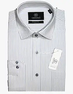 p11, White shirt with grey striped