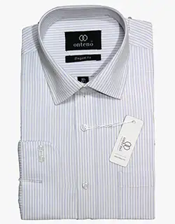 p13, White shirt with light blue striped