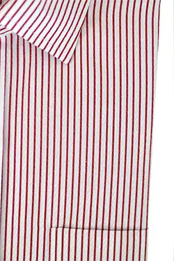 color: White/Red Stripes