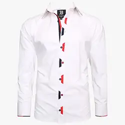 Men's Italian Style White Regular Fit Formal Shirt