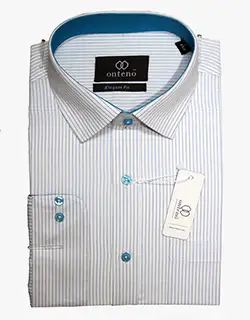 U12, White shirt with blue striped dress shirt White shirt with blue striped dress shirt