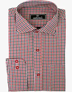 color: Red Berry/Black/White Checks