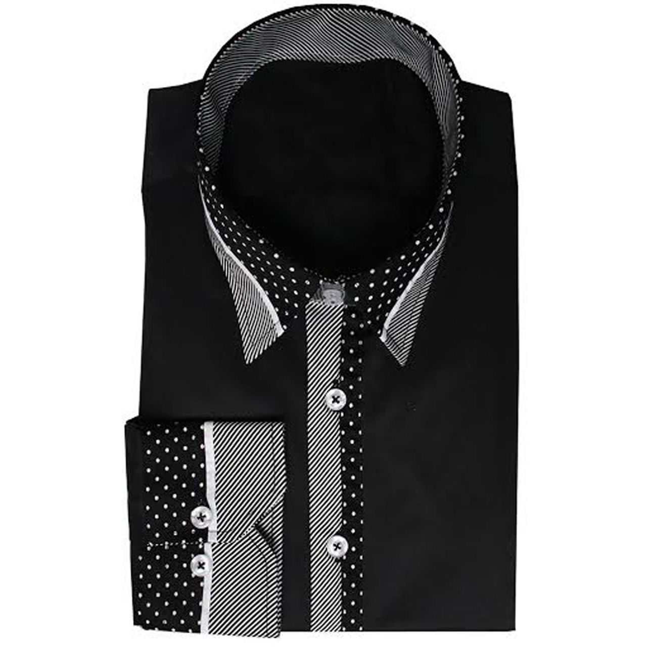 Striped Collar Formal Shirt