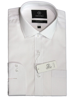 White Cotton Traditional Dress Shirt