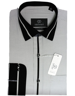 Black/White Check With Black(Complete Collar, Cuff)