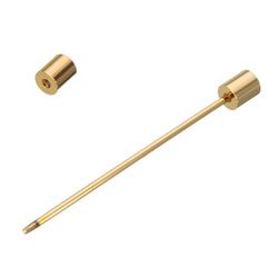 Cylindrical Gold collar pin bar