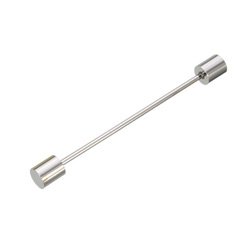 Cylindrical Silver collar pin bar